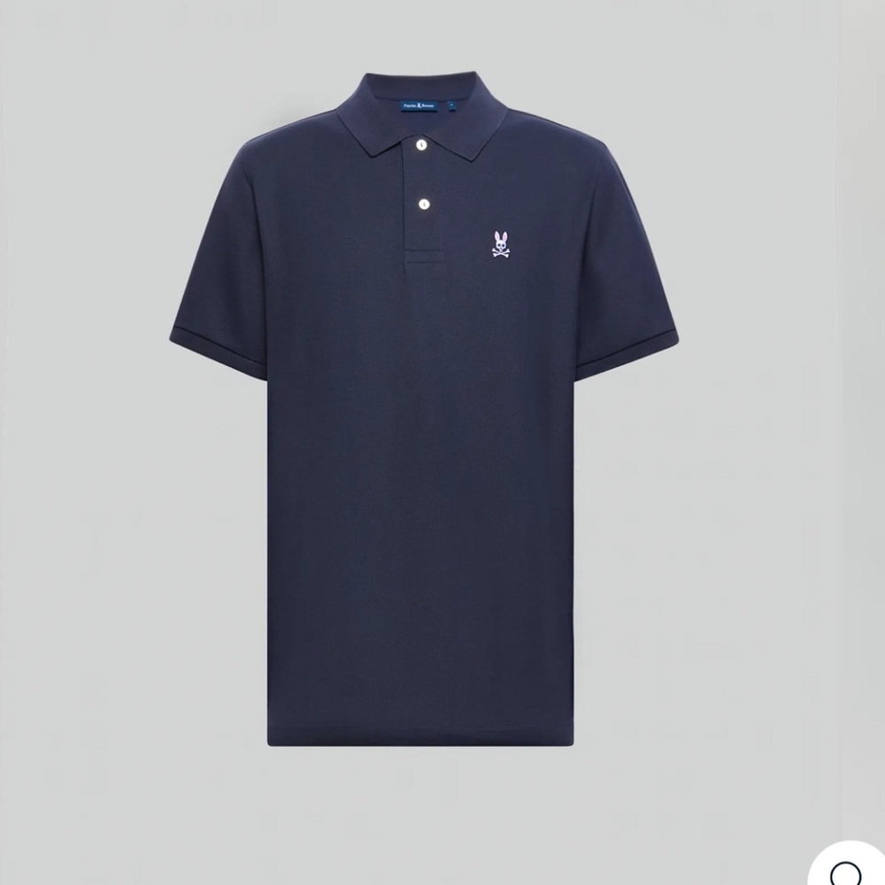 Psycho Bunny Polo Shirt, Color Navy, Size Large